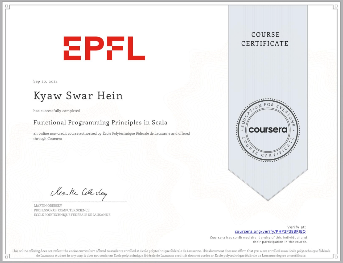Functional Programming Principles in Scala