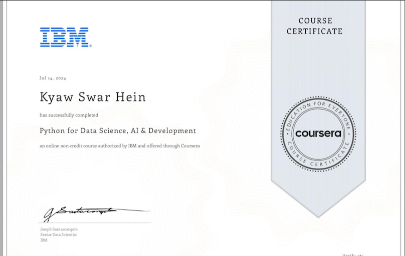 Python for Data Science, AI & Development